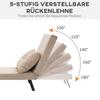 Relax Chair In Scandinavian Design Recliner Reading Chair Including Cushion With Button Tufting Black And Natural