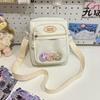 JIAERDI Harajuku Pink Itabag Messenger Bag Women Transparent Nylon Chic Casual Crossbody Bags Female JK Anime Pain Bag Aesthetic