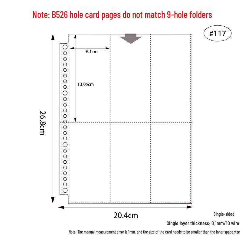 Album With Card B5 Pp Transparent Inner Pages Looseleaf With 1 2 Or 4 Pockets 9hole Refill For Idol Card Storage