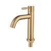 304 Stainless Steel Brushed Gold Single Cold Basin Faucet Bathroom Sink Washbasin Tap Bathroom Basin Faucets Toilet Basin