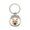 Norwich Terrier - Geometric Keychain with a Photo and the Inscription