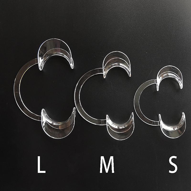 3Pcs Dental C Shape Lip Cheek Retractors Plastic Mouth Opener Dentistry Tools