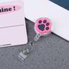 Doctors Nurse Students Cartoon Cat Paw Name Card Holder ID Card Holder Retractable Badge Holder