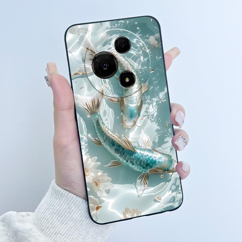Для TCL 60 NxtPaper 4G T626K / 60 SE NxtPaper 5G Чехол Милый Кролик с Сердечками Смешной Черный Мягкий Силиконовый Чехол для Телефона Ударопрочный Чехол