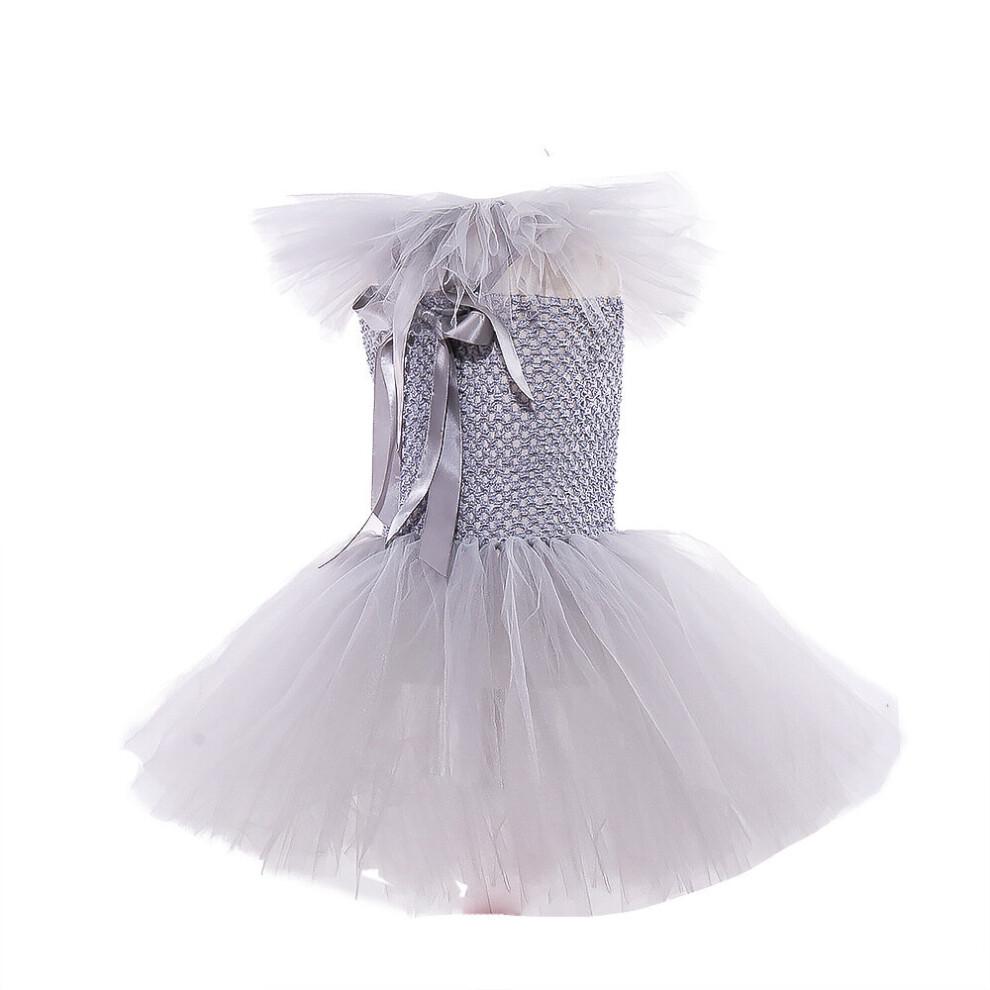Pennywise Costume Kids Girls, Halloween Clown IT Cosplay Tutu Dresses With Gloves And Red Hairpin, Children Fancy Dress Clothing For Carnival Party Ho