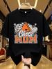 Wds01372creative Letter Printed Plus Size Unisexs Round Neck Tshirt Summer Casual Short Sleeved Top Street Fashion Versatile