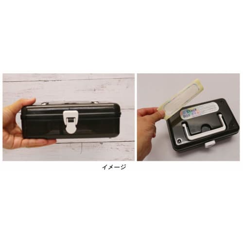 KOKUBO Industries Storage Case Stack Box, Clear, 7 X 13 X 20 Cm, 3808