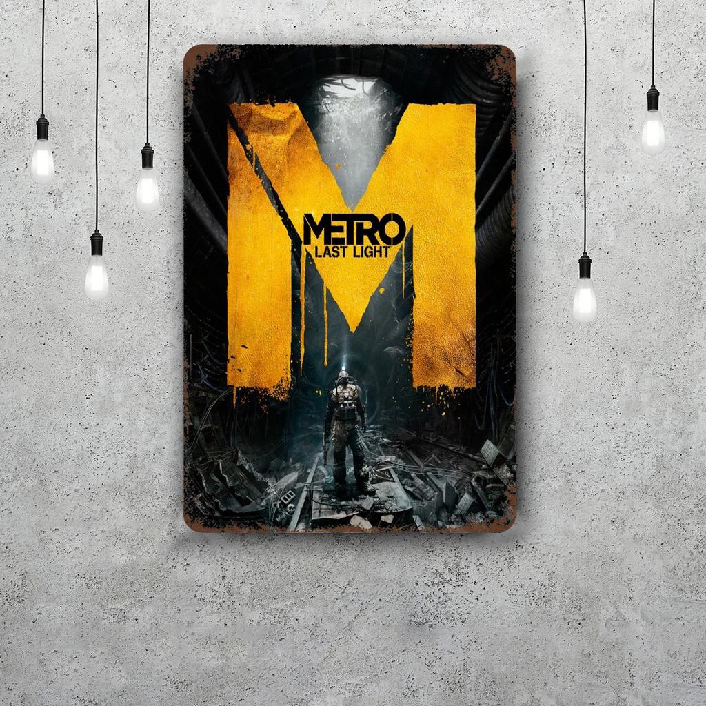 Металлопластины Metro Exodus настенный декор Винтажные жестяные таблички Капитан Металлический плакат Декор для бара паба клуба Настенное украшение