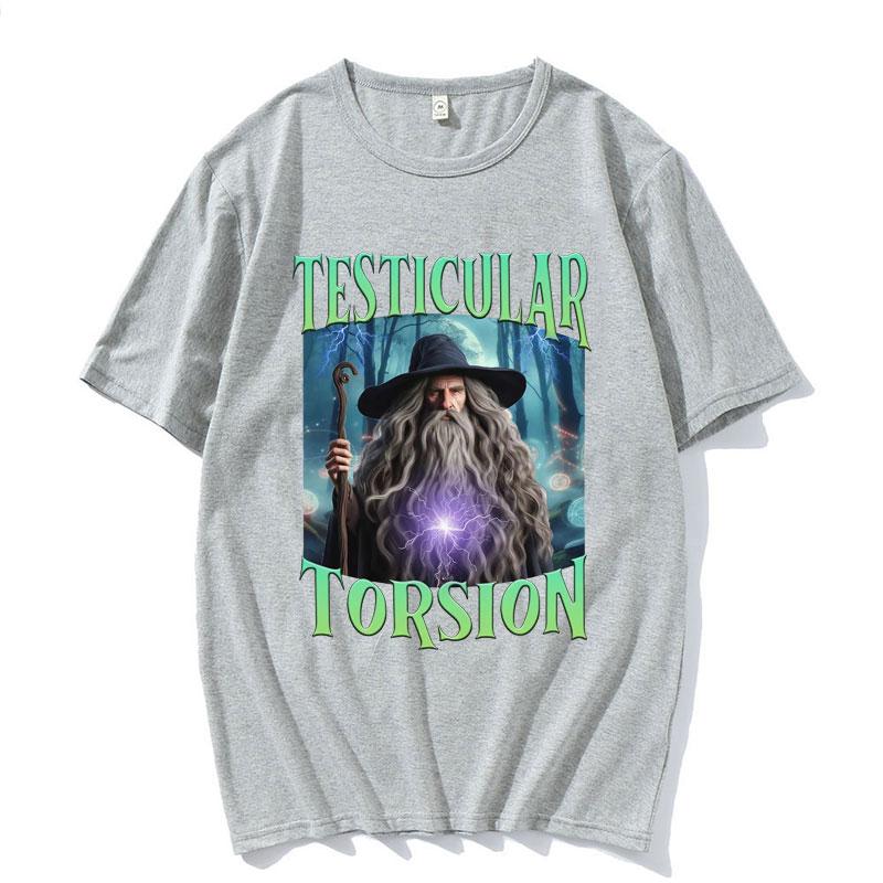 Смешная футболка Shadow Wizard Мем о перекруте яичек Графическая футболка Мужская Женская Ретро Готика Оверсайз С коротким рукавом Футболка Топы