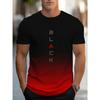 Summer Casual Graphic Print T-Shirt for Men - Short Sleeve Crew Neck Slight Stretch All Over Print Design - Perfect for Outdoor Activities