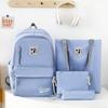 Four-Piece Backpack Set Student Large Capacity Backpack Women's School Bag