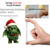 Cthulhu:Terrors of Yule  Advent Calendar 2025, 2D Flat Acrylic 24 Hanging Cthulhu Monsters Ornament, Gothic Advent Calendar for Monster Fans