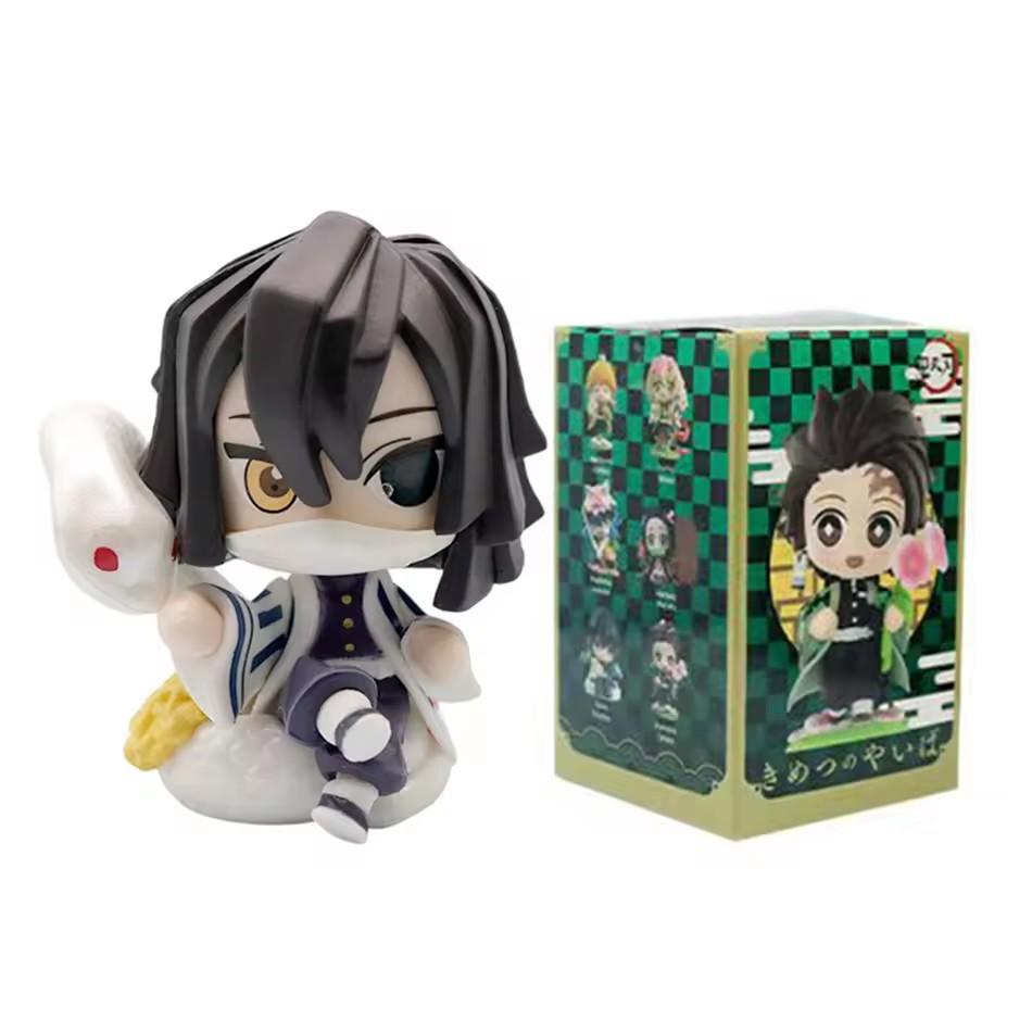 НОВЫЕ фигурки Q Posket Клинок, рассекающий демонов Мини-фигурки Наборы по 5 шт. 10 шт. 12 шт. 15 шт. Kimetsu No Yaiba Маленькие ПВХ куклы Коробка для рабочего стола