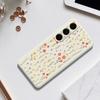 For Samsung Galaxy S24 FE Case Flowers and Grass Pattern Printing Straight Edge TPU Phone Back Cover
