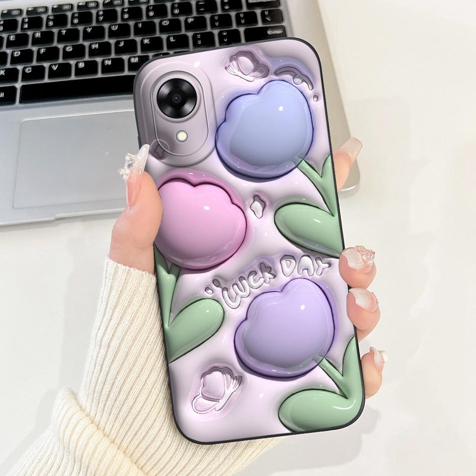 Для OPPO A17k A17 2024 Новый Милый Мультяшный Узор Мягкий Силиконовый Чехол Для Oppo A17 A 17 17k CPH2471 CPH2477 Защитные Чехлы Для Телефона