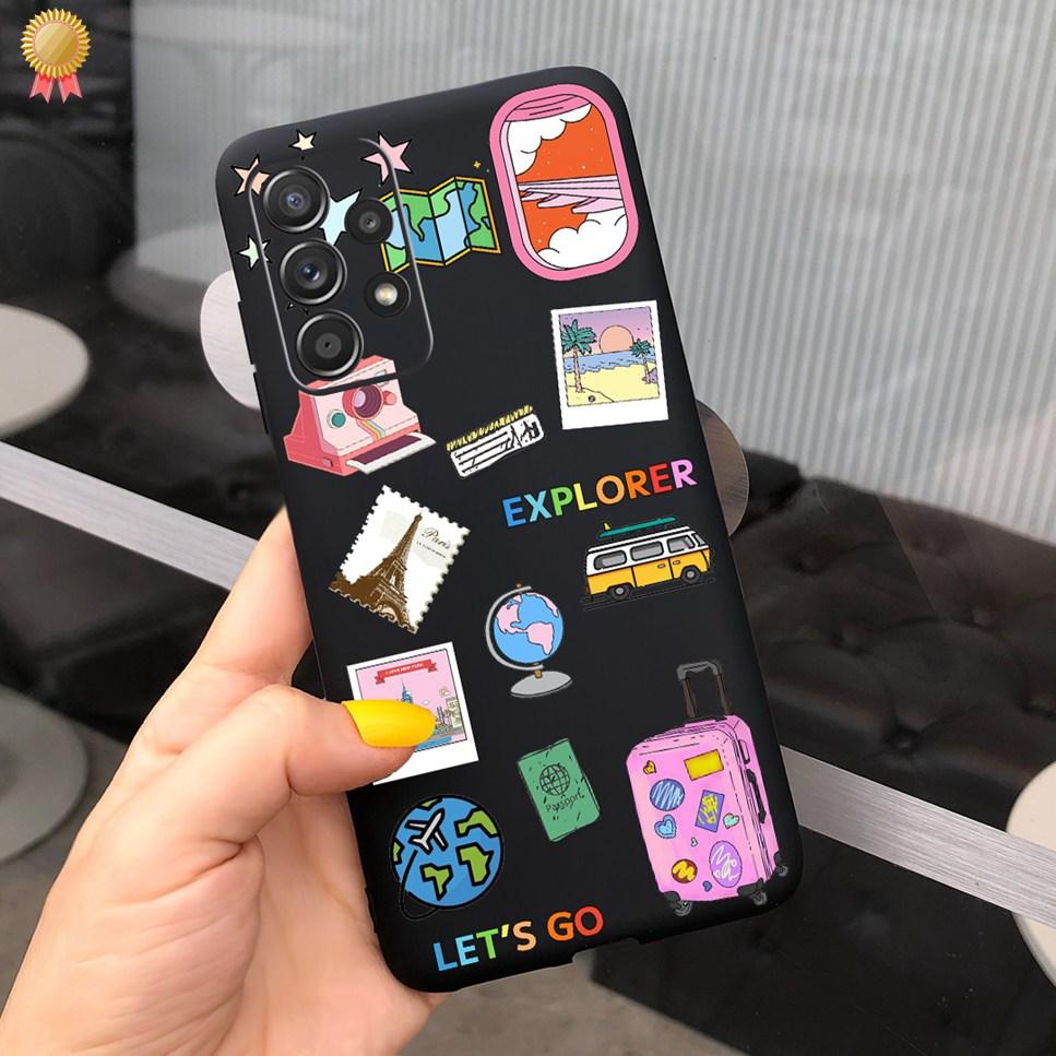 Чехол для Samsung Galaxy A23 5G Модный Милый Прозрачный Матовый Мужской Женский Мягкий ТПУ Силиконовый Чехлы для Телефона Для Samsung Galaxy A23 4G Fundas