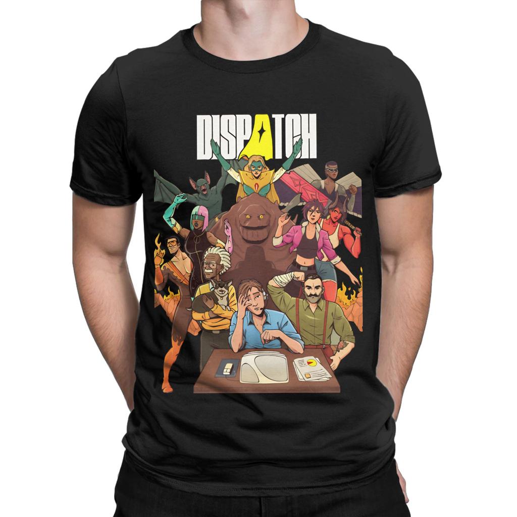 PUNCH UP DISPATCH Супергерой Одежда Мужская Женская Футболка Хлопковая Футболка Модная Футболка Одежда