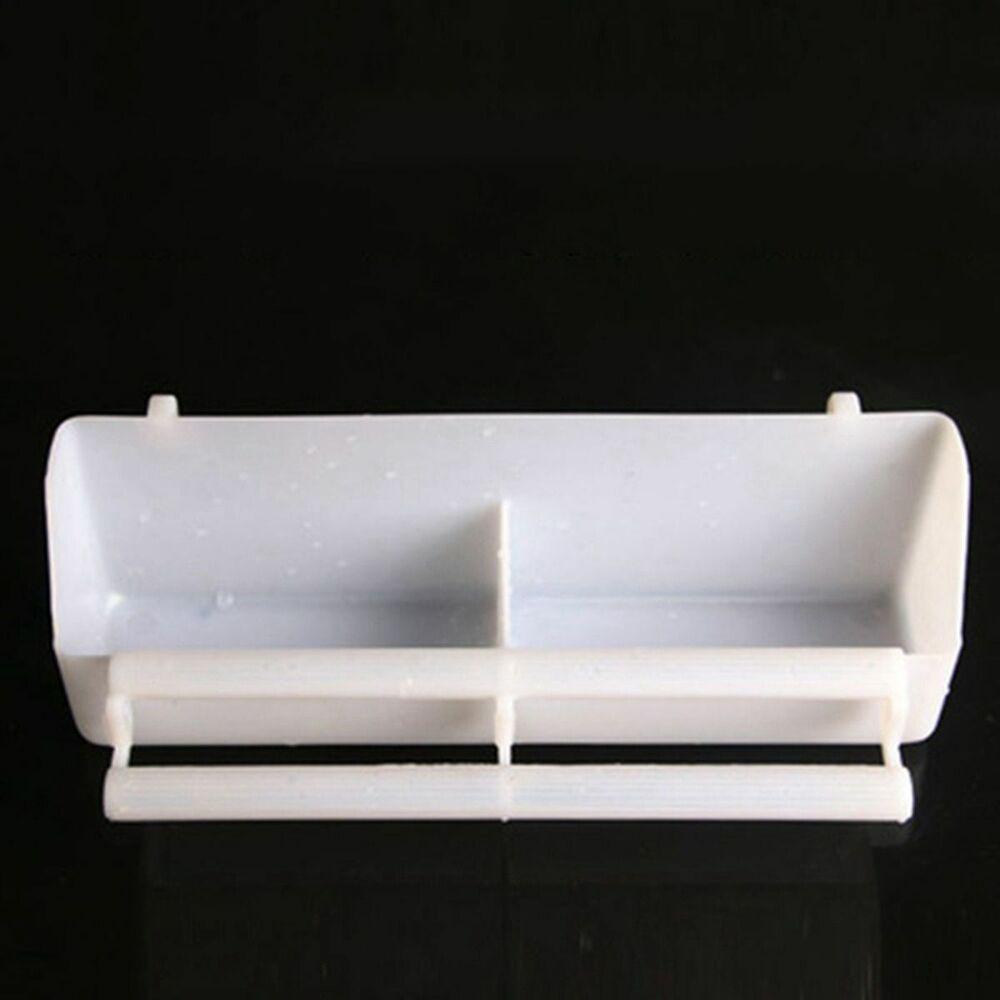 Plastic Parrot Supplies Cage Cup Feeder Feeding Bowl Food Dish Bird Feed Trough Bird Feeder
