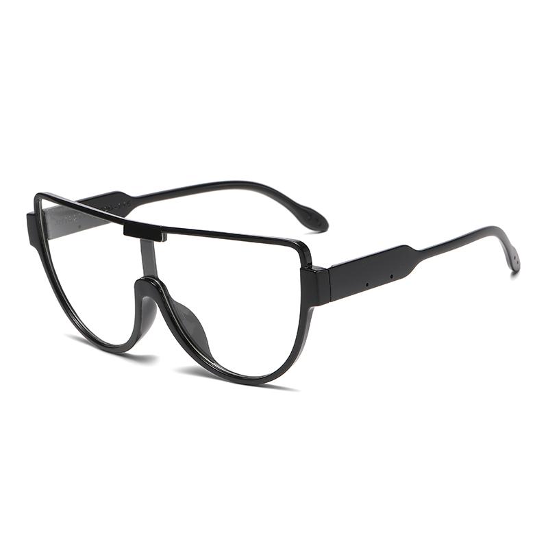 Модные Новые Ретро Оверсайз Солнцезащитные Очки Женские Цельная Оправа Очки Панк Стиль Уличная Фотография Очки