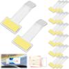 Car Parking Ticket Holder, Glass Holder, Set of 20, Transparent, Ticket Windshield Clip, Convenient