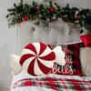Plush Christmas Cartoon Pillow Soft Red Decoration Pillow New Winter Pillow  Christmas