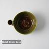 Ceramic Fruit Washing Bowl Built-In Drain Slots Fruit Rinse Bowl Berry Swirl Bowl  Table Serving