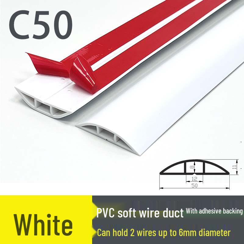 Мягкий ПВХ кабельный канал для пола: Изолированный самоклеящийся канал для прокладки проводов с толстой защитой от наступания