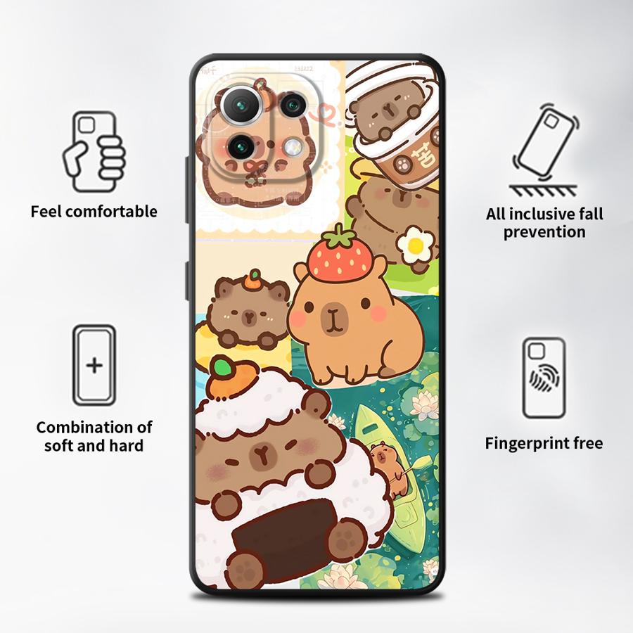 Милый Капибара Funda Чехол для телефона для Xiaomi Mi 14 13 Lite 12T Pro 15 Pro 12 11 11T 12X 10T