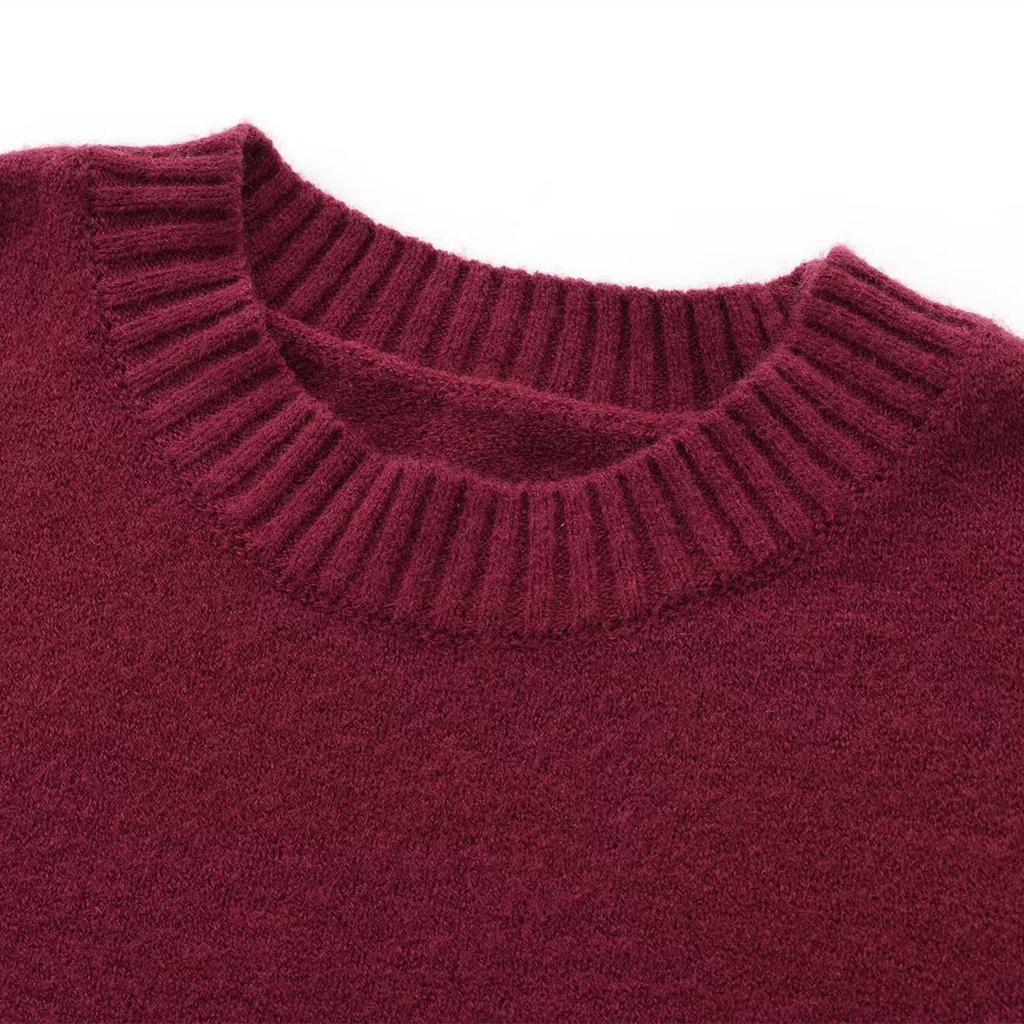 2025 Женский Весенний Повседневный Трикотажный Топ с Круглым Вырезом и Длинным Рукавом