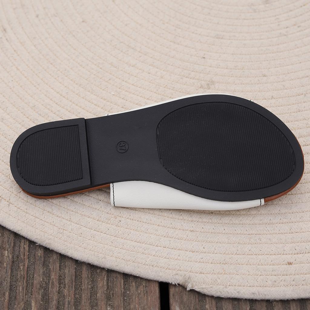 Сандалии женские больших размеров на плоской подошве с открытым носком и ремешком с металлической пряжкой, сандалии для пляжа с открытым носком