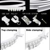 Flexible Cuttable Bendable Curtain Track Rail Glides Screws Kit For Curved Straight Windows Accessories A1
