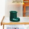 1:12 Scale Dollhouse Miniature Short Boots Vase Realistic Mini Flower Pot for Hobbyist Dollhouse Collection Decor