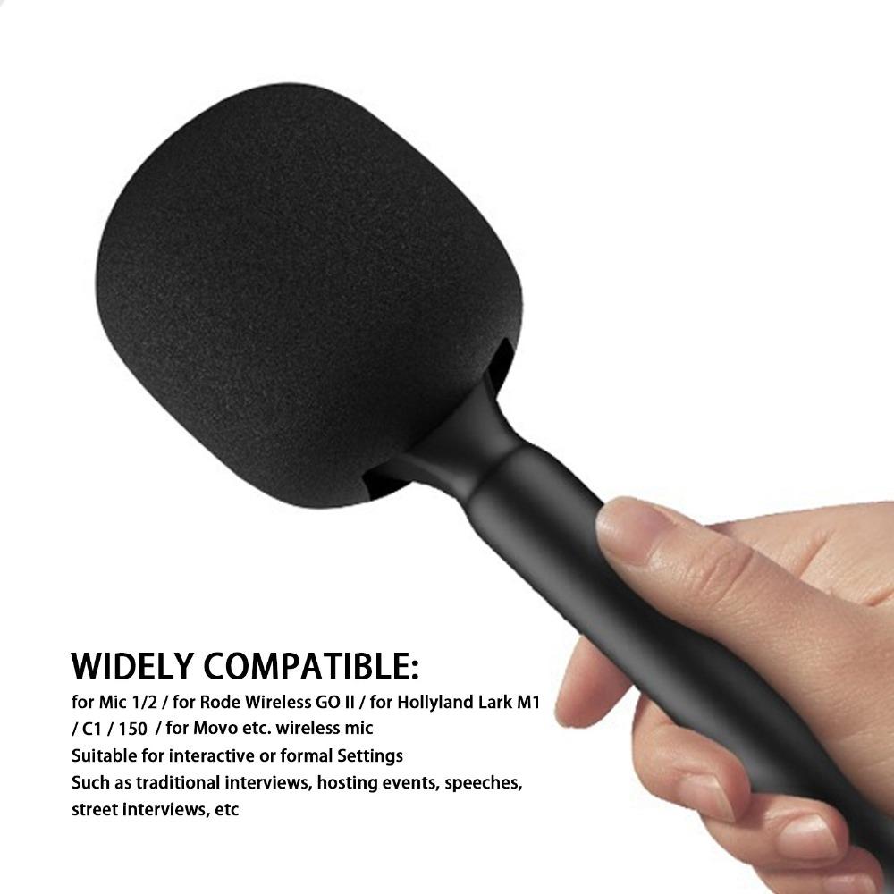 С ветрозащитой из пены, ручным адаптером-микрофоном для Rode Wireless GO II, для подкастов
