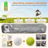 Automatic Dog Ball Launcher With 5 Etpu Balls 2.3 Inch 3 Distance Settings 20 33 46 Ft Green
