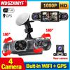 Car DVR GPS 4 Channel 1080P Dash Cam for Cars WIFI Car Video Recorder Rear View Camera for Vehicle Black Box Car Accessories
