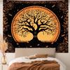 Green Tree Of Life Wall Tapestry Mandala Boho Hippie Meditation Home Decor Artistic Gift Soft Durable Cozy Aesthetic Cute