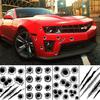 Waterproof Car Styling Shothole Scratch 3D Fake Car Funny Helmet Sticker Decals