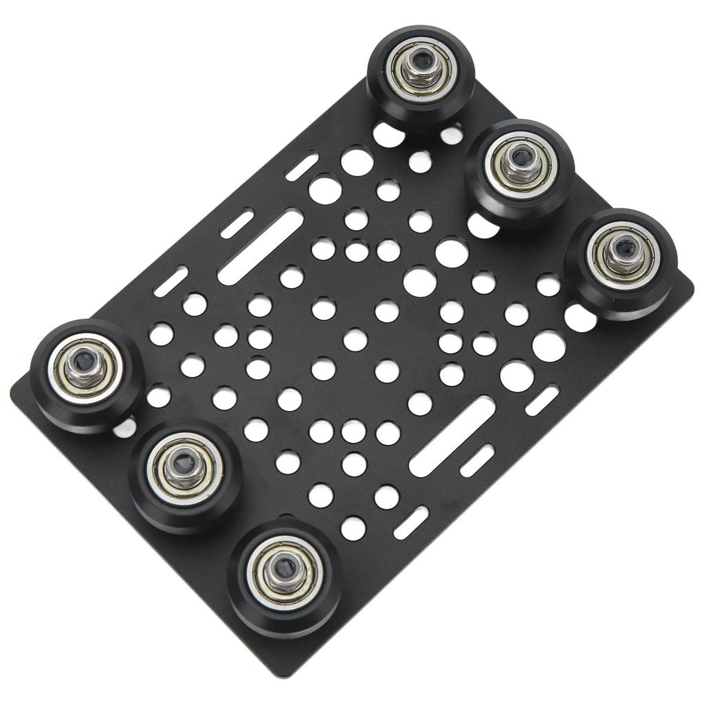 Алюминиевая анодированная черная портальная пластина Плата портала 3D-принтера со шкивом от 0,8 до 3,1 дюйма Черный