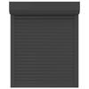 Anthracite Roller Shutter 80 x 100 cm Aluminum and Polyurethane