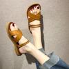 2024 Summer New Slippers Female Fashion Cross Strap Indoor Shoes Fashion Two Wear Sandals Slides Casual Outside Wear Flat Slides