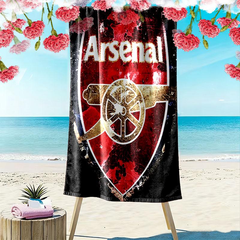 The Gunners logo Print Beach Towel, Large Soft Quick Dry Towel for Beach Camping Swimming