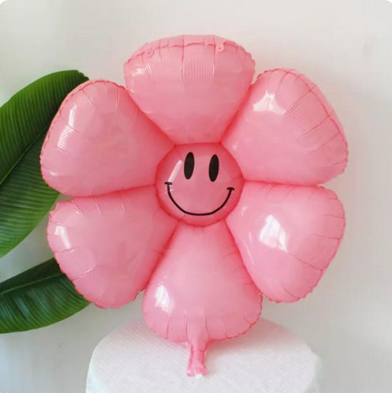Ins Style Daisy Sunflower Foil Balloon, Handheld Baby Birthday Decoration