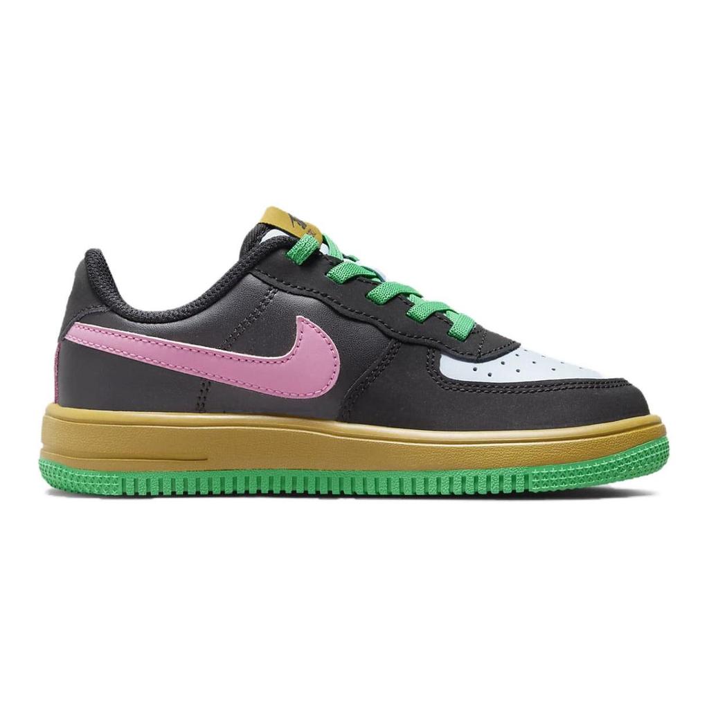 Nike Детские кроссовки Force 1 Low EasyOn LV8 2 PS Dance Черный Светло-Армейский-Синий Игриво-Розовый FN0410-001