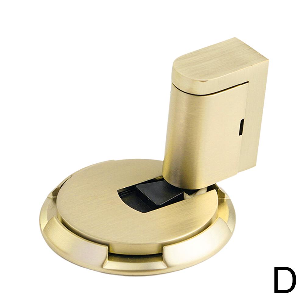Heavy Duty Magnetic Door Stopper No Drill Windproof Punch-Free Silent Floor Stop for Bottom of Door Mechanical