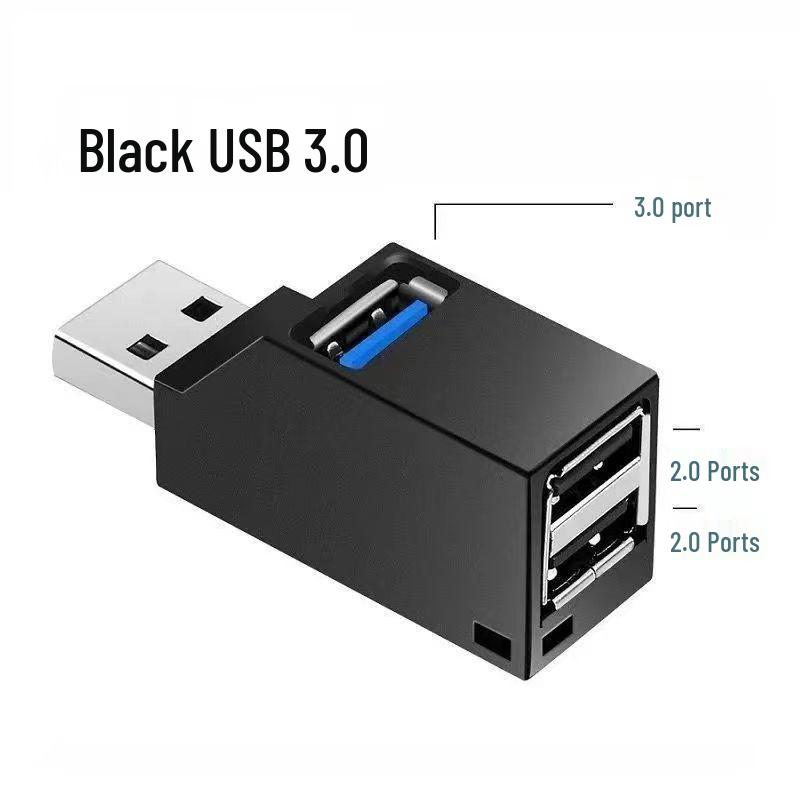 USB 3.0 концентратор-разветвитель: Порты "один к трем" для флешек, телефонов и зарядки компьютера