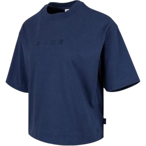 Nike Футболки Swoosh Женские Темно-синие HV4956-410