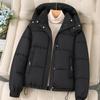 Women Parkas Hooded Winter Oversize Coat Thick Warm Loose Puffer Jacket Fashion Zipper Outwear