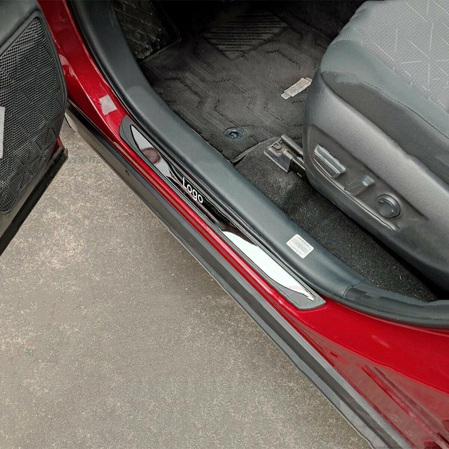 4 шт. Для Nissan Rogue Автоаксессуары Накладка на порог двери Защитная накладка Отделка