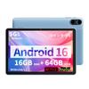 Android 16 Widevine L1 16GB Japanese Manual Tablet, 10-inch, 8-core, (4+12GB) + 64GB/1TB, 6000mAh, WiFi,