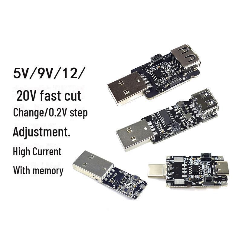 Плата триггера быстрой зарядки QC2.0/3.0 и детектор напряжения (5В/9В/12В)